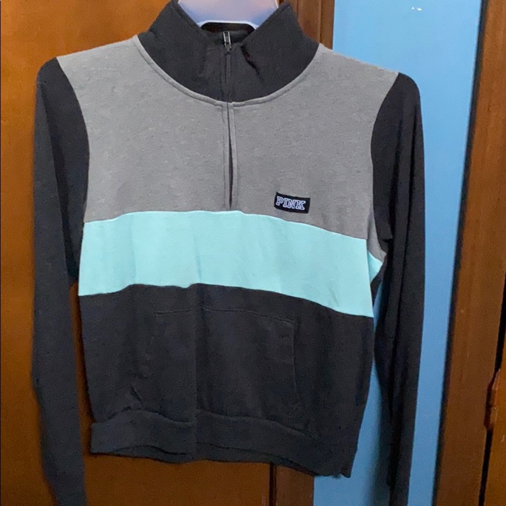 PINK collared sweat shirt